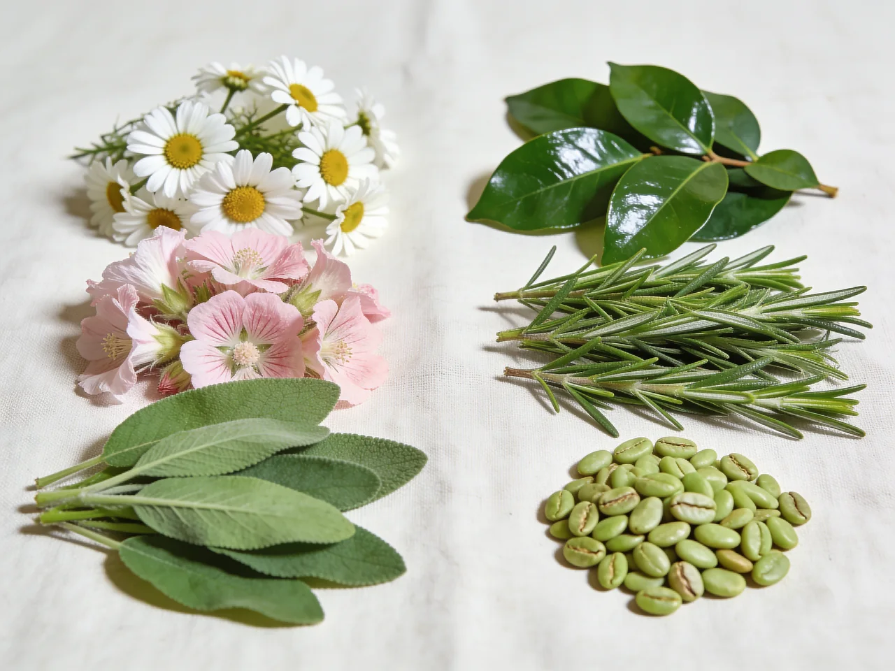 مقایسهی گیاهانِ شورهی خشک (بابونه و ختمی) و شورهی چرب (سدر، رزماری و قهوهی سبز)
