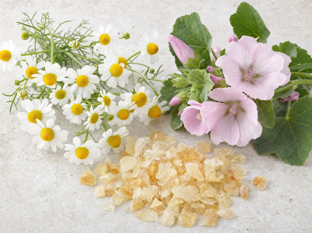 گیاهانِ مناسبِ شورهی خشک: بابونه، ختمی و کتیرا